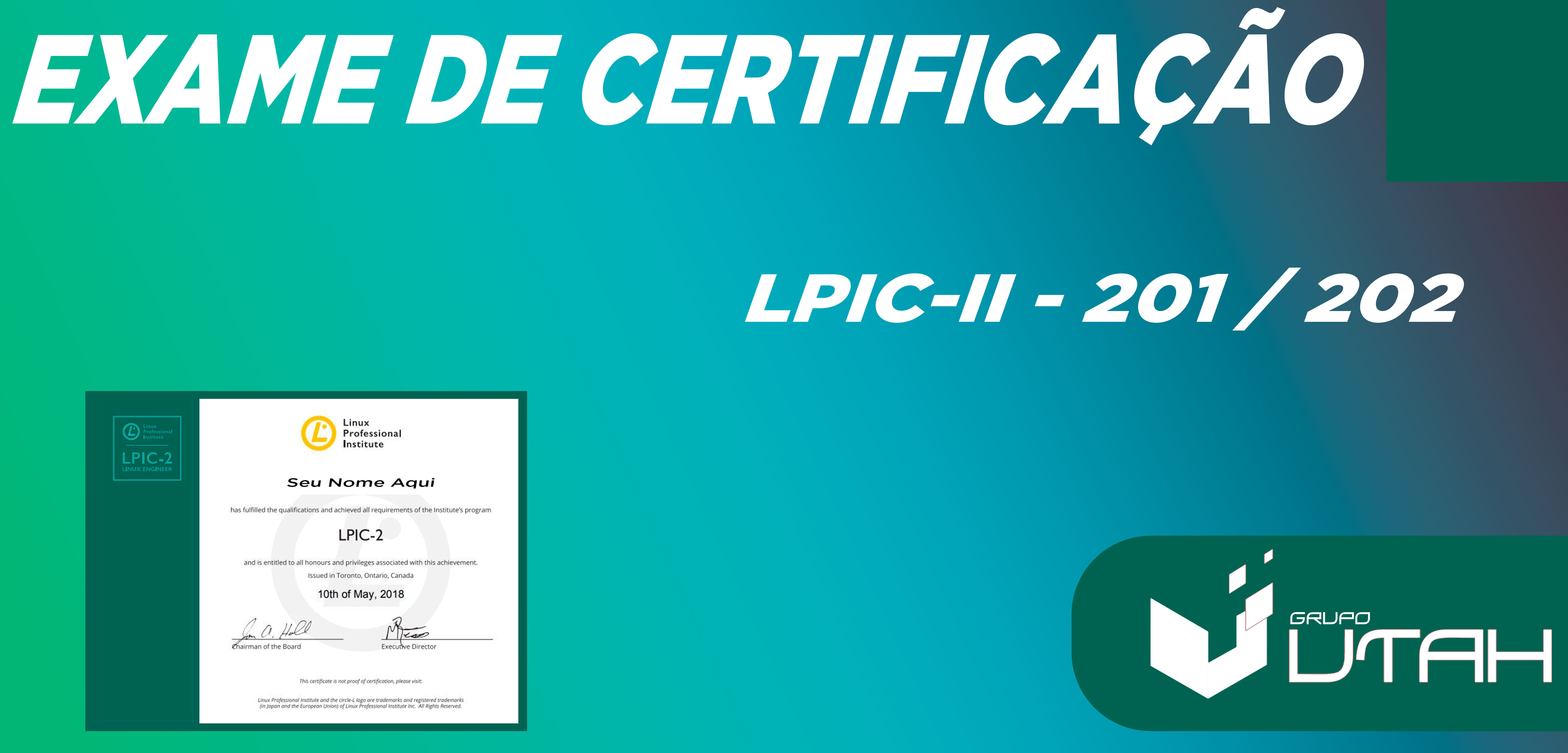 UTAH - EXAME DE CERTIFICAÇÃO - LPIC - I
